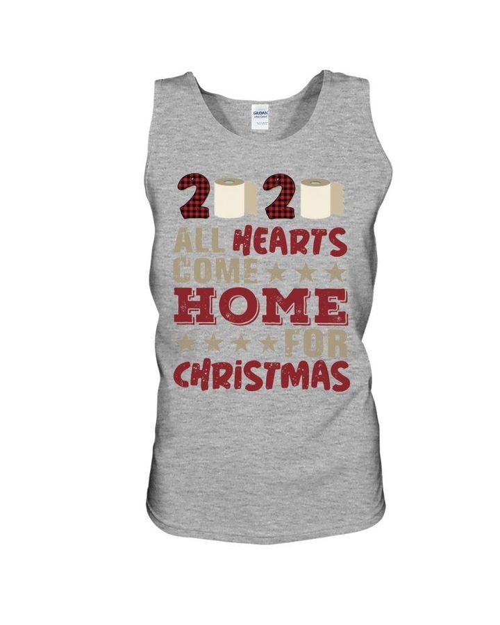2020 All Hearts Come Home For Christmas Gift For Women Unisex Tank Top