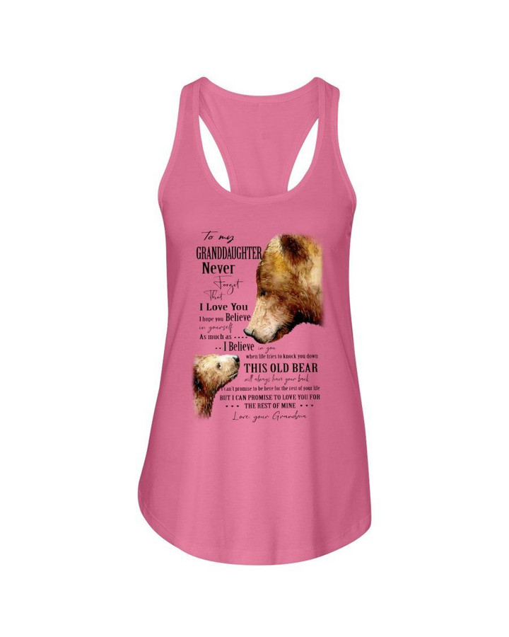 Gift For Granddaughter I Hope You Believe In Yourself Ladies Flowy Tank