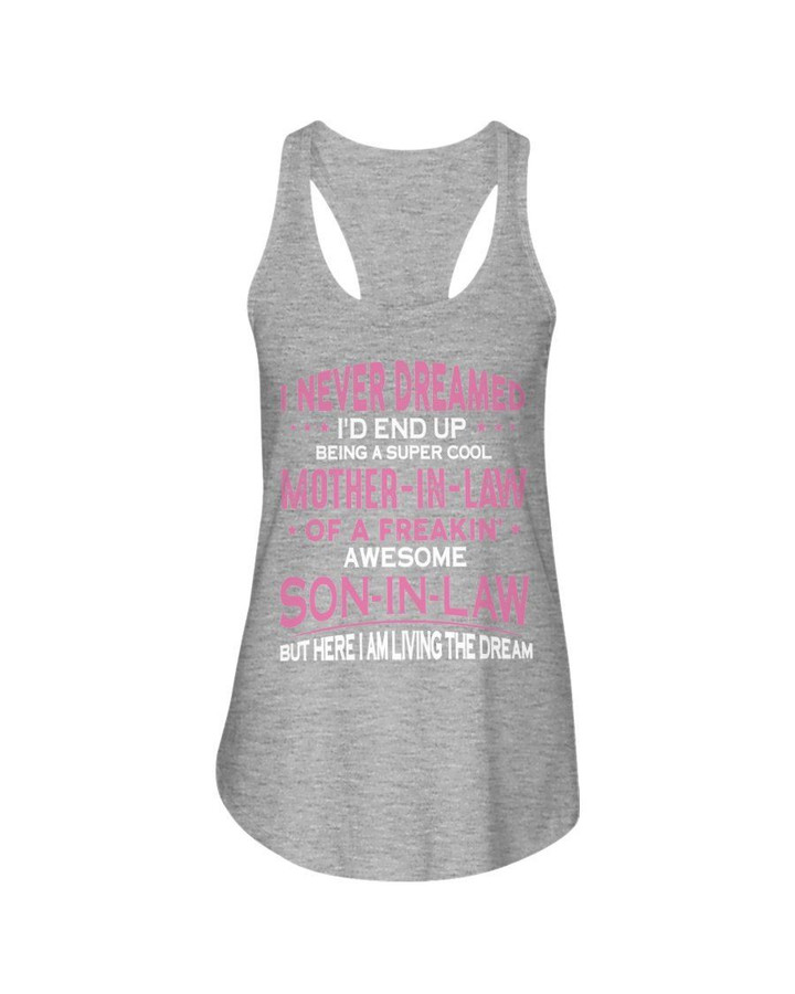Super Cool Mother In Law Of Awesome Son In Law Family Gift Ladies Flowy Tank
