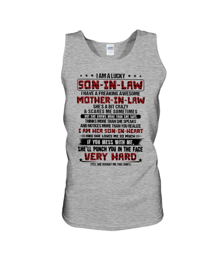 Having A Freaking Awesome Mother In Law Mess With Me Gift For Family Unisex Tank Top