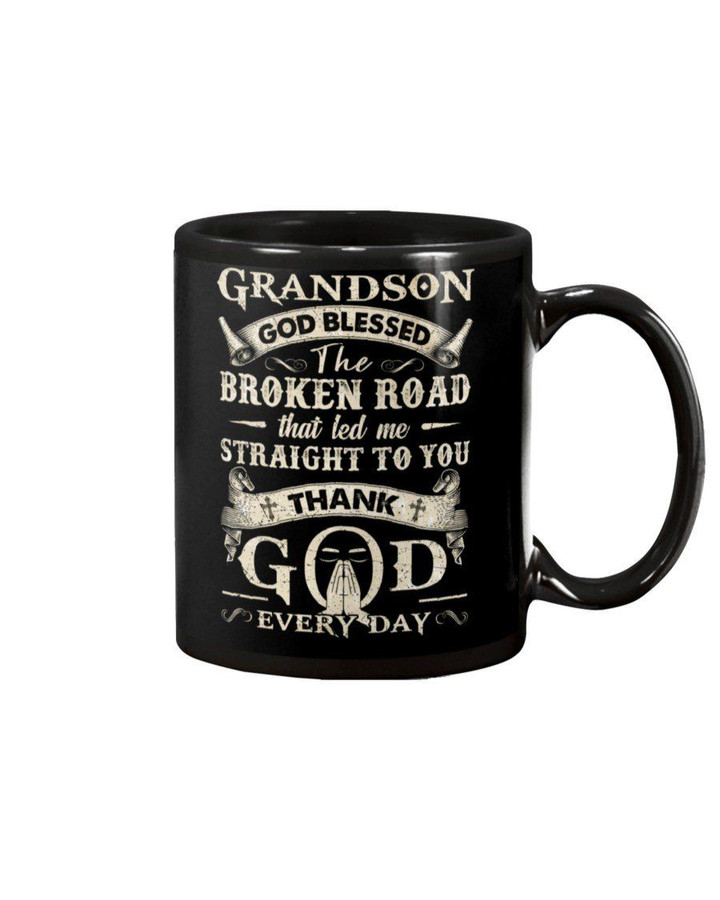 Grandparent Gift For Grandson Thank God Every Day Mug