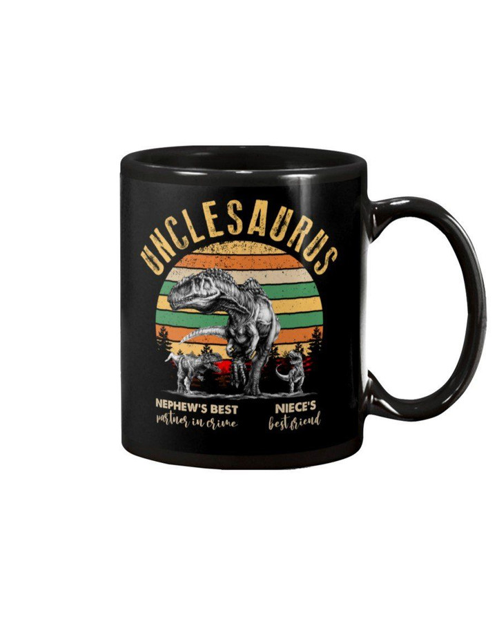 Unclesaurus Best Friend And Best Partner In Crime T Rex Gift For Family Mug