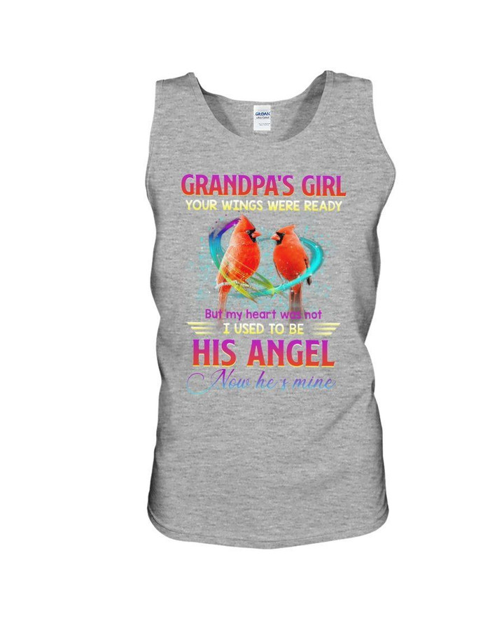 Cardinal Gift For Angel Grandpa Your Wings Were Ready Unisex Tank Top