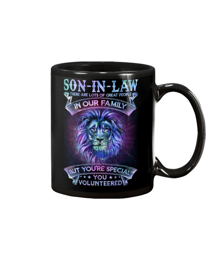Gift For Son In Law Lion Black Background You Are Special Mug