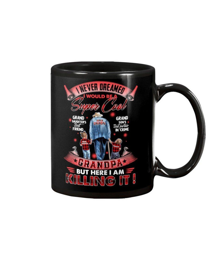 Gift For Grandpa Red I Would Be Super Cool Mug