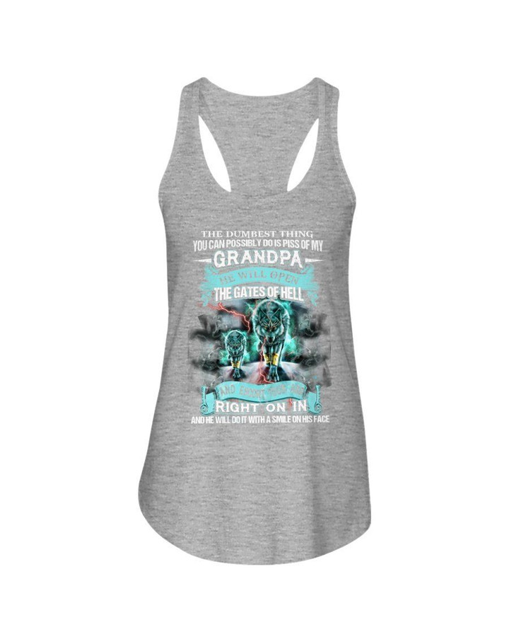 Gift For Grandchild Cloudy The Dumbest Thing You Can Possibly Ladies Flowy Tank