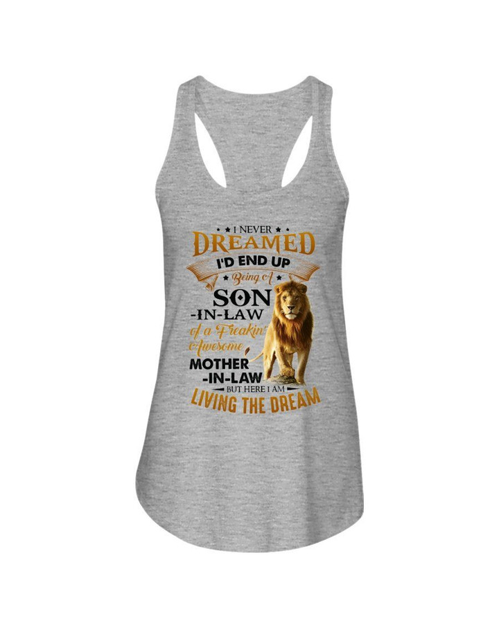 Son In Law Of Freaking Awesome Mom In Law Lion Family Gift Ladies Flowy Tank