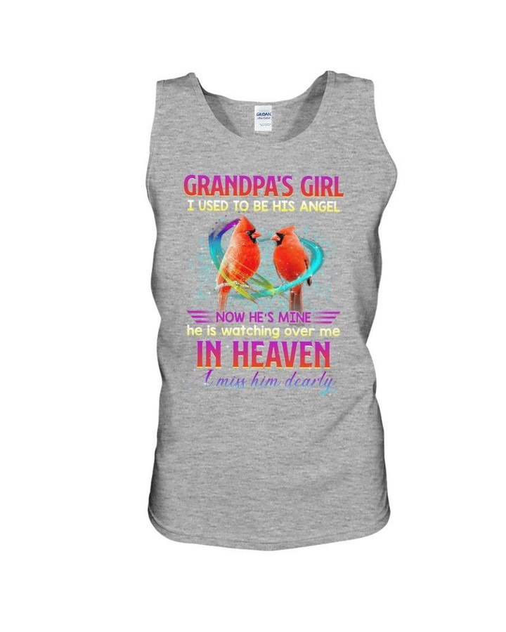 Gift For Angel Grandpa He's Watching Over Me In Heaven Unisex Tank Top