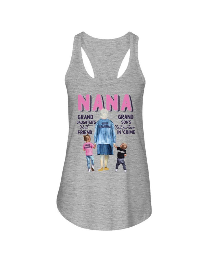Gift For Nana Best Friend Best Partner In Crime Ladies Flowy Tank