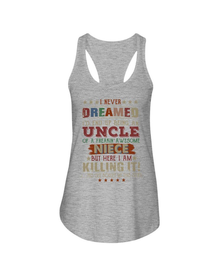 Uncle Of A Freaking Awesome Niece Gift For Family Ladies Flowy Tank