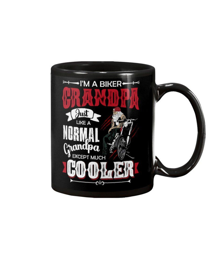 Gift For Grandpa Biker Grandpa Except Much Cooler Mug