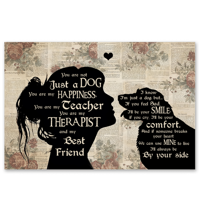 Dog Gift For Dog Lovers I'll Always Be By Your Side Horizontal Poster
