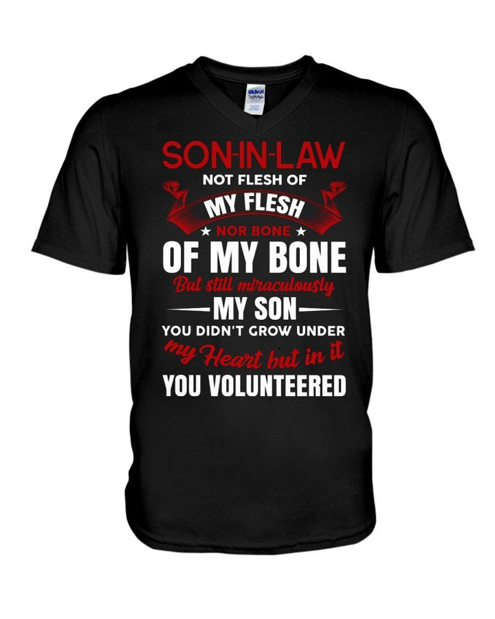 Gift For Son In Law Vintage You Didn't Grow Under My Heart Guys V-Neck