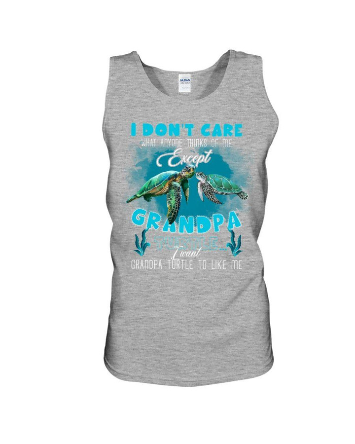 Gift For Grandchild Sea Turtle I Don't Care What Anyone Think Of Me Unisex Tank Top