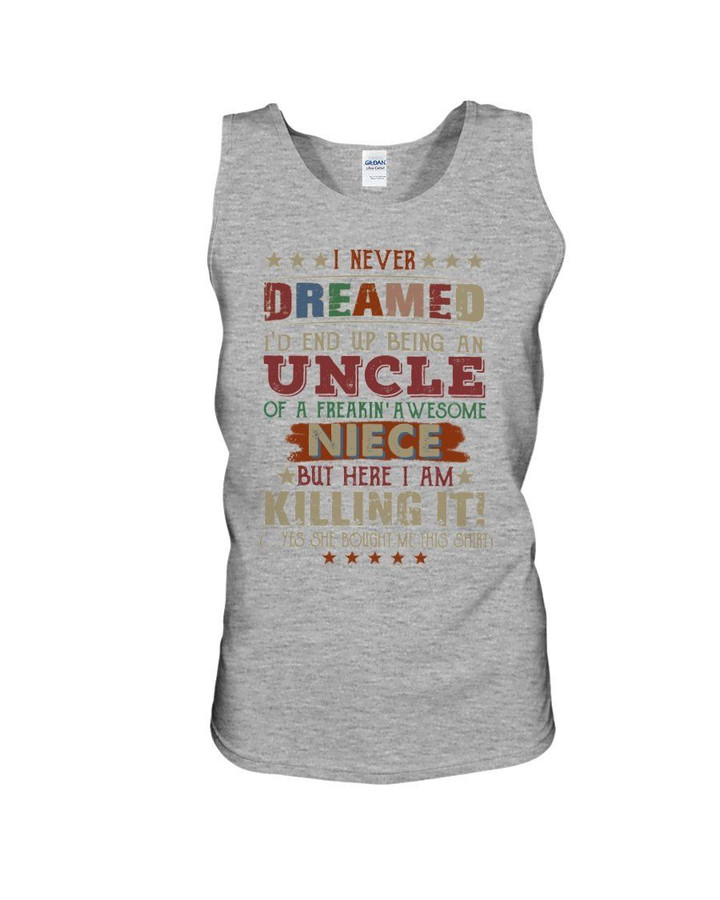 Uncle Of A Freaking Awesome Niece Gift For Family Unisex Tank Top