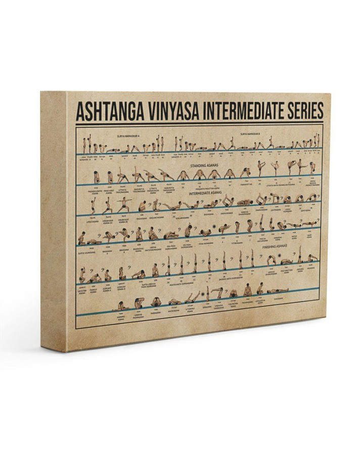 Ashtanga Vinyasa Intermediate Series Gift For Men Matte Canvas Matte Canvas