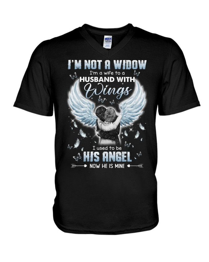 I'm A Wife To A Husband With Wings Gift For Angel Guys V-neck