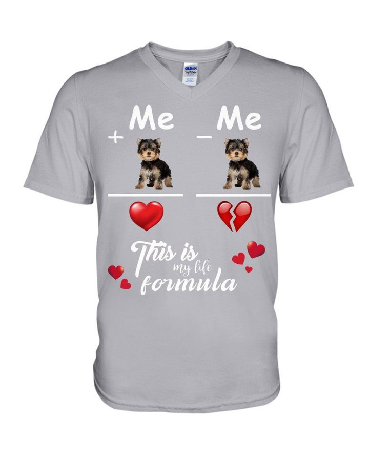 Yorkie My Life Formula Gift For Dog Lovers Guys V-neck