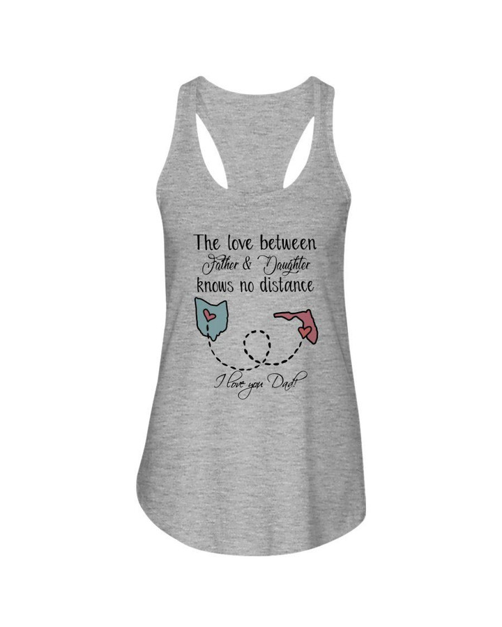 The Love Between Father And Daughter Knows No Distance Ladies Flowy Tank