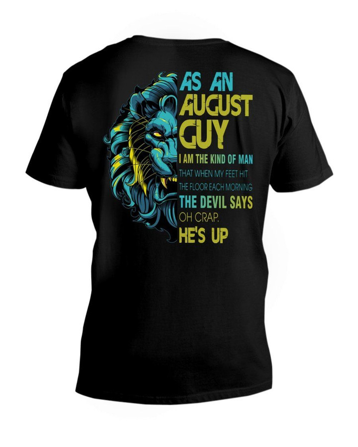 As An August I Am The Kind Of Man Lion Birthday Gift Guys V-neck