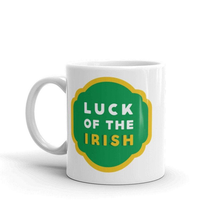 Luck Of The Irish Tricolor Shamrock St Patrick's Day Printed Mug
