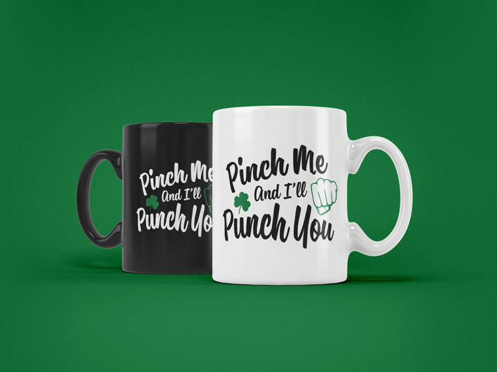 Irish St. Patrick's Day Printed Mug I'll Punch You