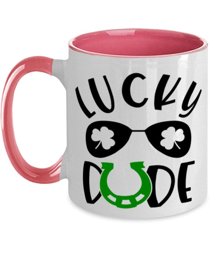 Lucky Dude Clover St Patrick's Day Printed Accent Mug