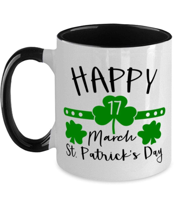 Clover St Patrick's Day Printed Accent Mug Happy 17 March