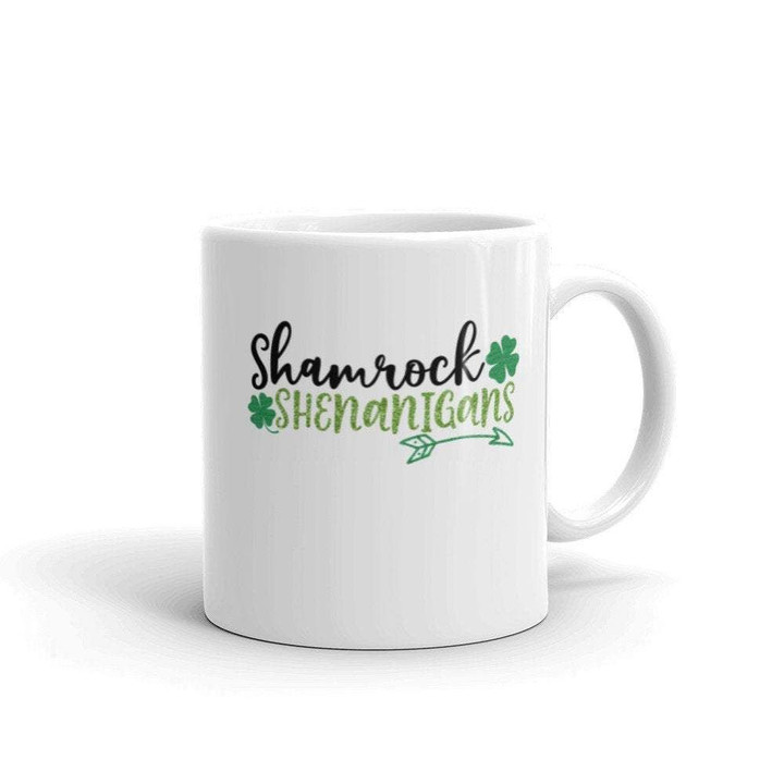Shamrock Shenanigans St Patrick's Day Printed Mug