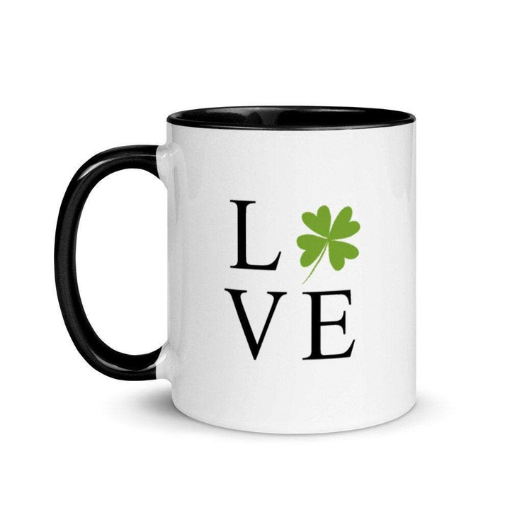 Irish Love St. Patrick's Day Shamrock Printed Accent Mug