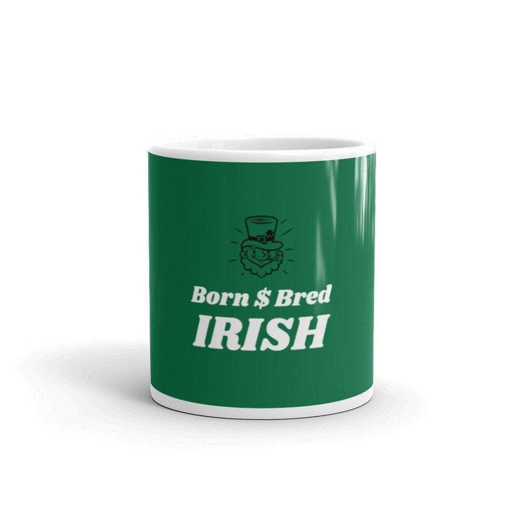 Born And Bred Irish Clover St Patrick's Day Printed Mug
