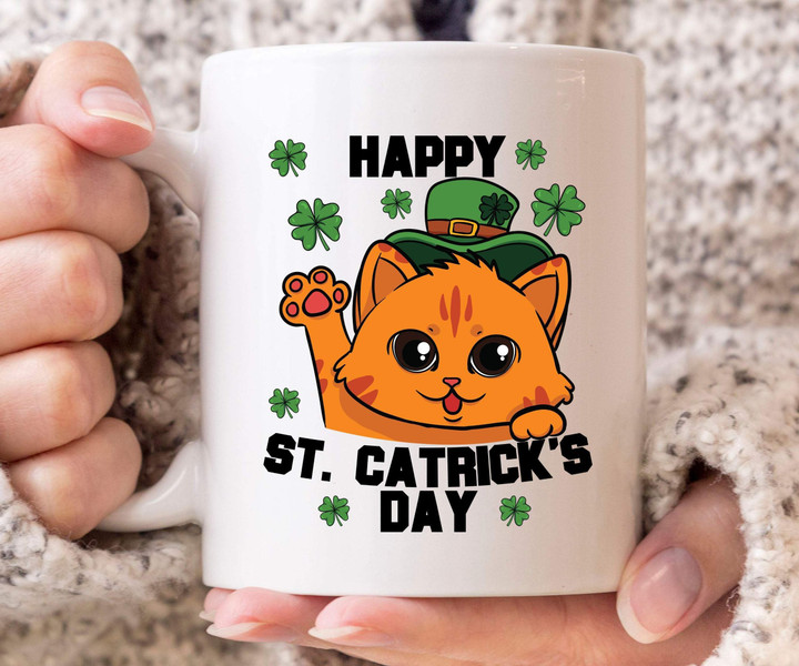 Happy St Catrick's Day Shamrock St Patrick's Day Printed Mug