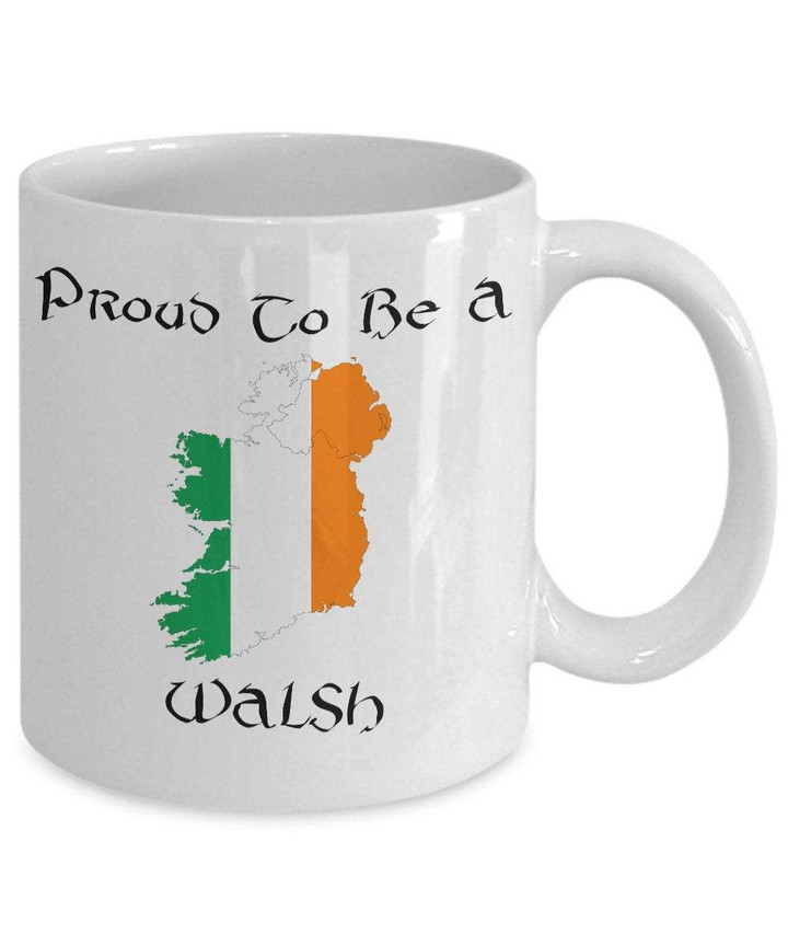 Walsh Irish Flag St Patrick's Day Printed Mug