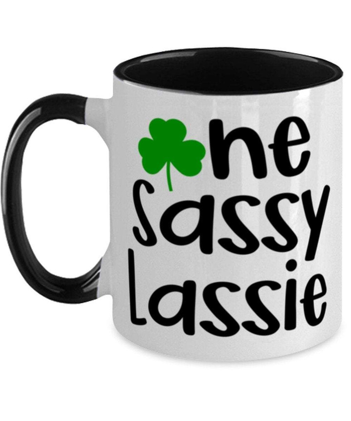 The Sassy Lassie Shamrock St. Patrick's Day Printed Accent Mug