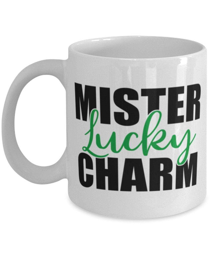 Mister Lucky Charm Clover St Patrick's Day Printed Mug