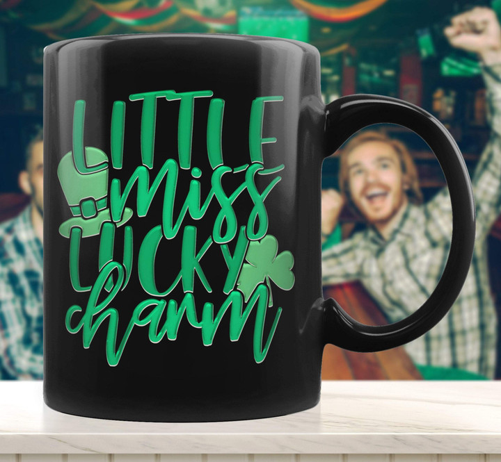 Little Miss Lucky Charm St Patrick's Day Printed Mug