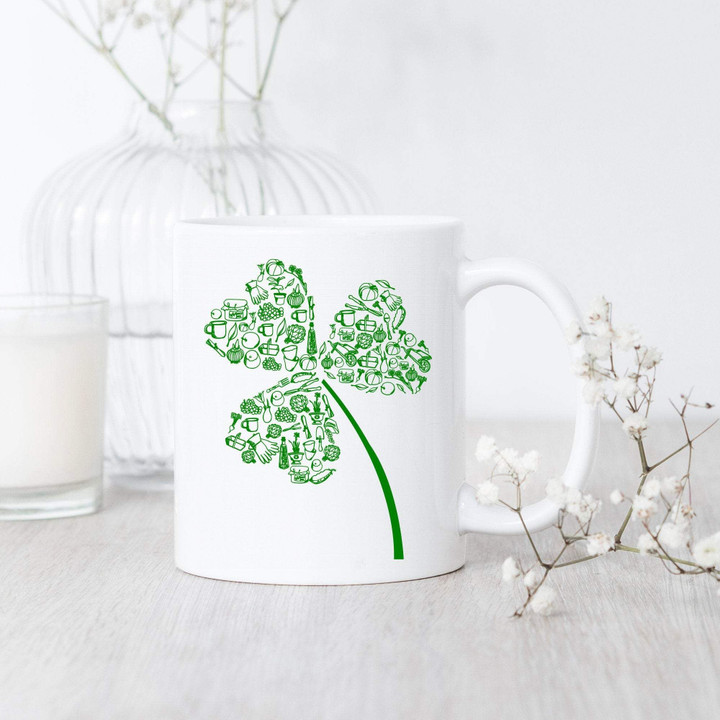 Gardener Clover St Patrick's Day Printed Mug