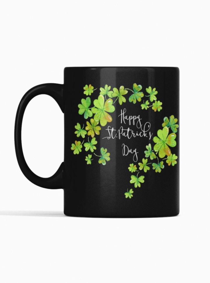 Decorative Shamrock St Patrick's Day Printed Mug