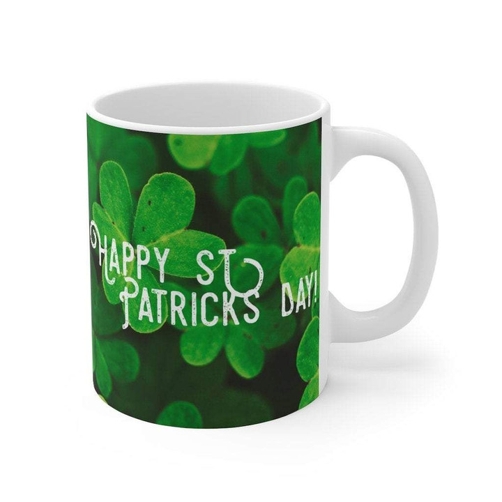 Clover Garden Background St Patrick's Day Printed Mug