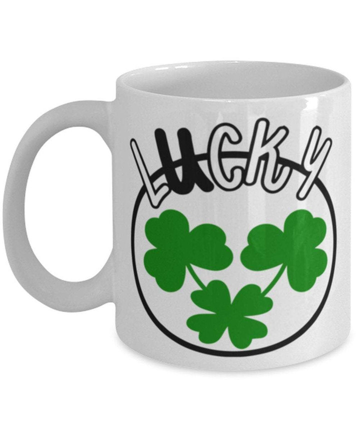 Lucky Charm Clover St Patrick's Day Printed Mug