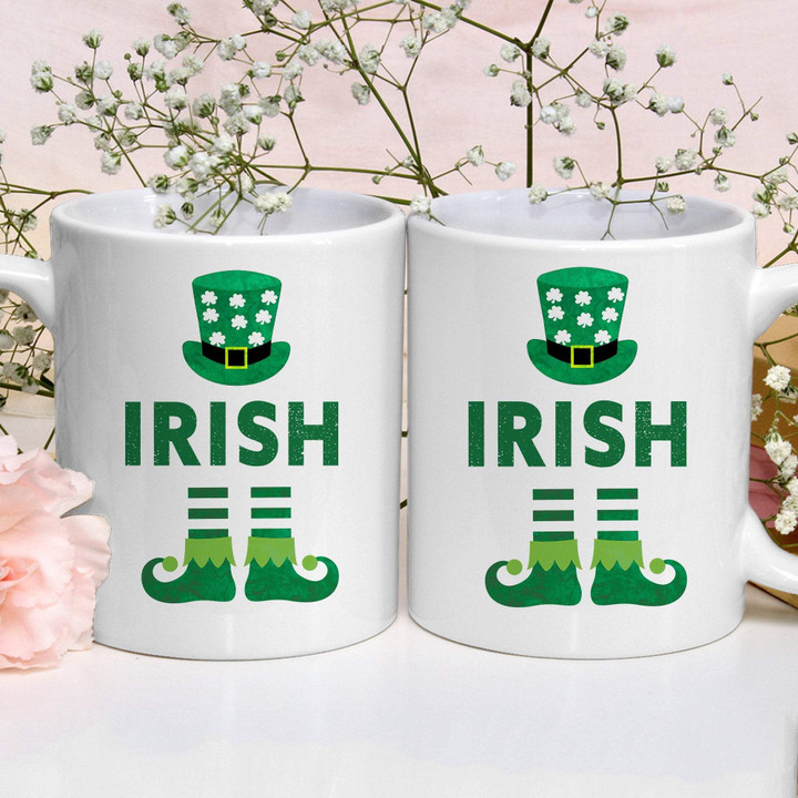 Irish Socks Shamrock St Patrick's Day Printed Mug