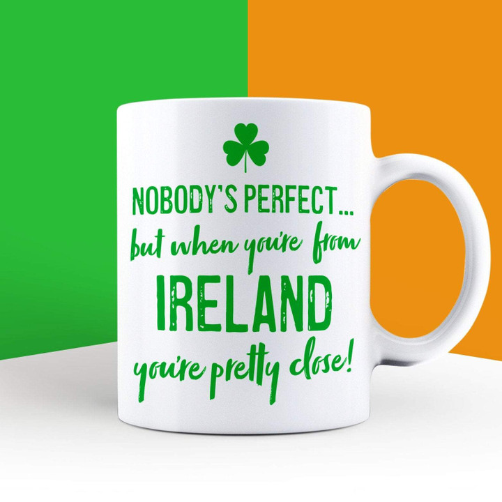 Nobody's Perfect Ireland St Patrick's Day Printed Mug