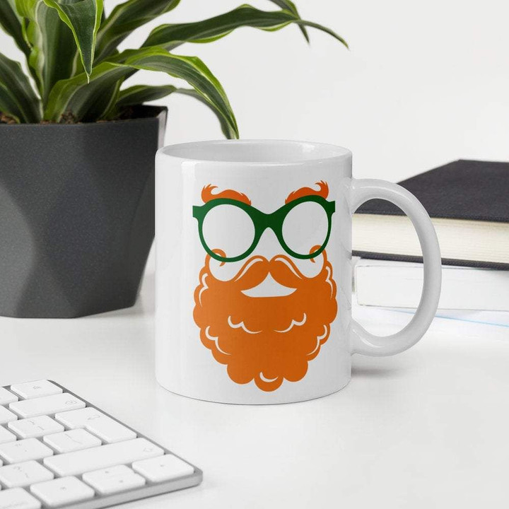 Ginger Beard Of Leprechaun Shamrock St Patrick's Day Printed Mug