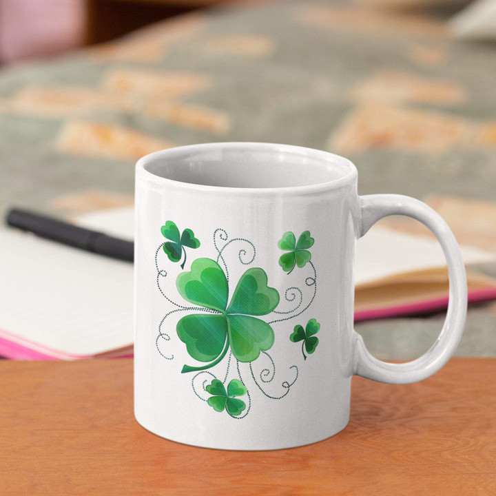 Some Lucky Shamrocks Clover St Patrick's Day Printed Mug