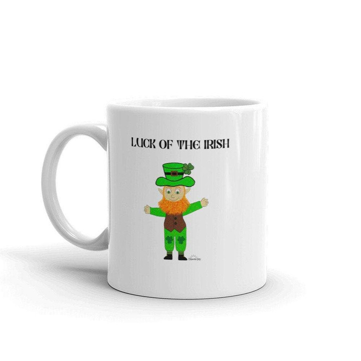 Luck Of The Irish Leprechaun Shamrock St Patrick's Day Printed Mug