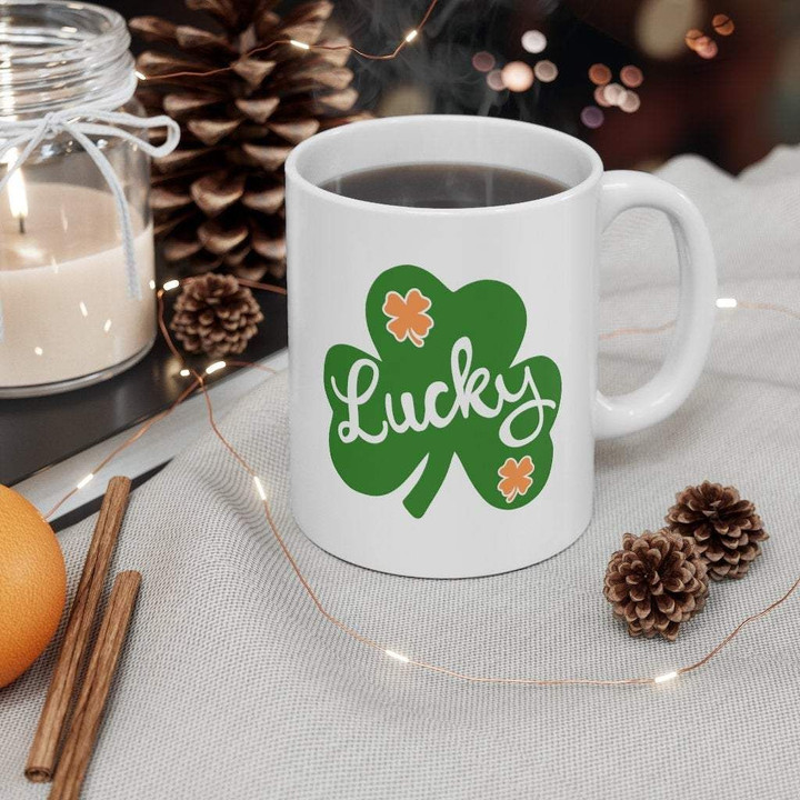 Lucky Shamrock St Patrick's Day Printed Mug