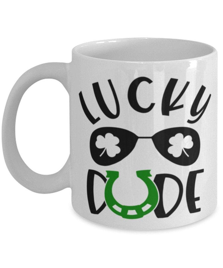 Lucky Dude Sunglasses Shamrock St Patrick's Day Printed Mug