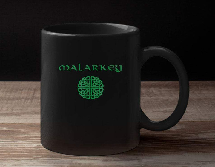 Malarkey Celtic Knot Shield Shamrock St. Patrick's Day Printed Mug