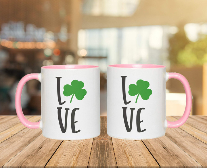 Love For Clover St. Patrick's Day Printed Accent Mug