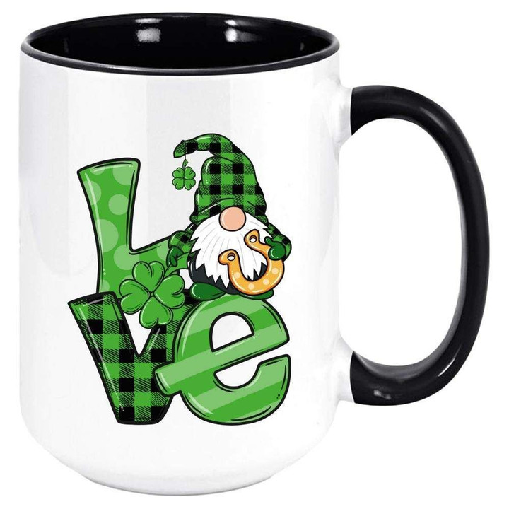 Special Love For Gnome And Clover St Patrick's Day Printed Accent Mug